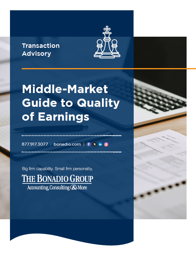 Middle Market Guide to Quality of Earnings