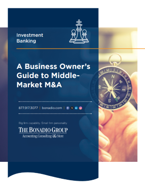 The Bonadio Group Business Owners Guide to Middle Market MA